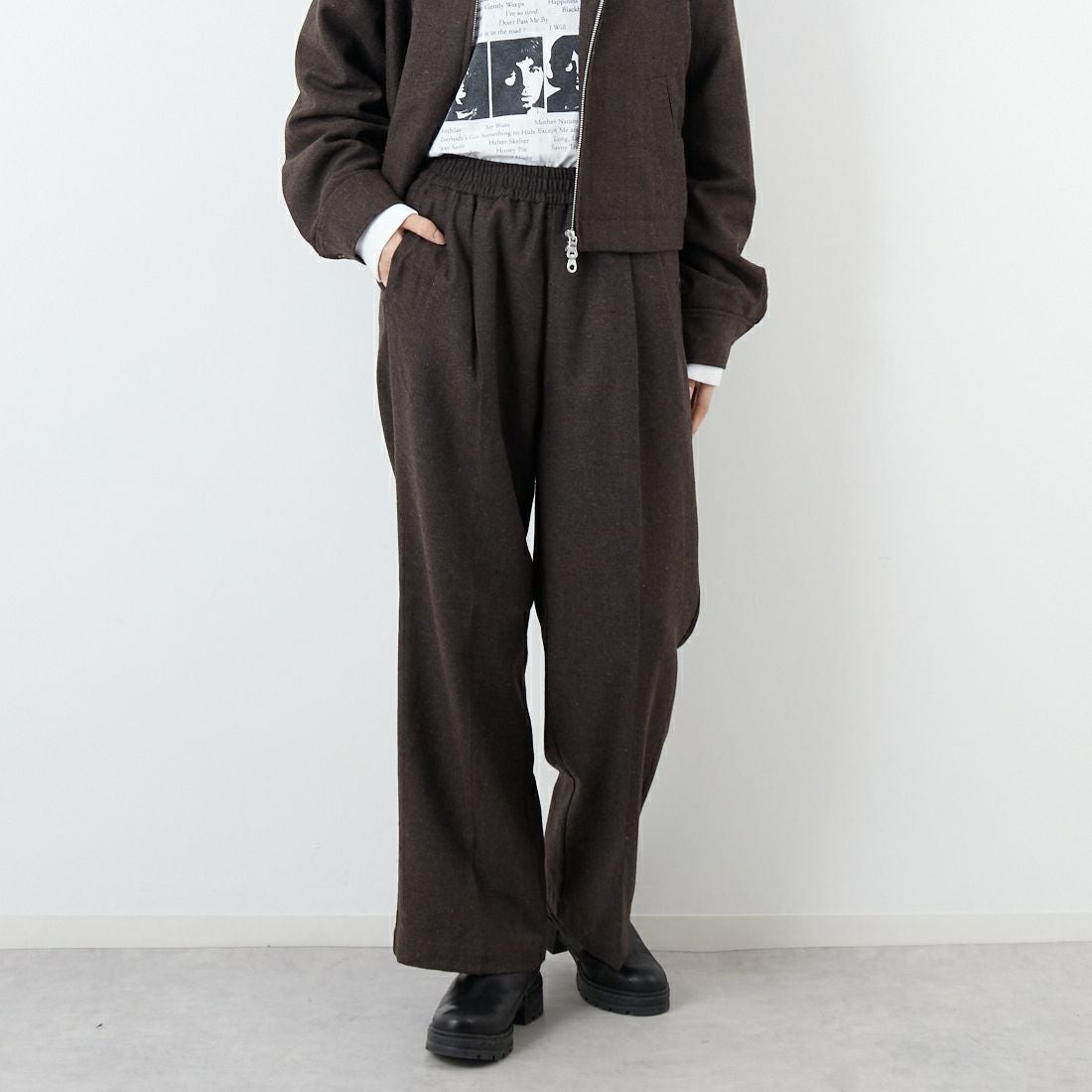 BROWN&&モデル身長：162cm 着用サイズ：S&&