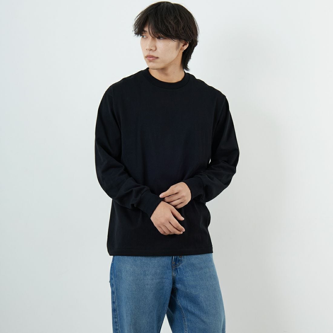 090 ﾌﾞﾗｯｸ&&モデル身長：179cm 着用サイズ：XL&&