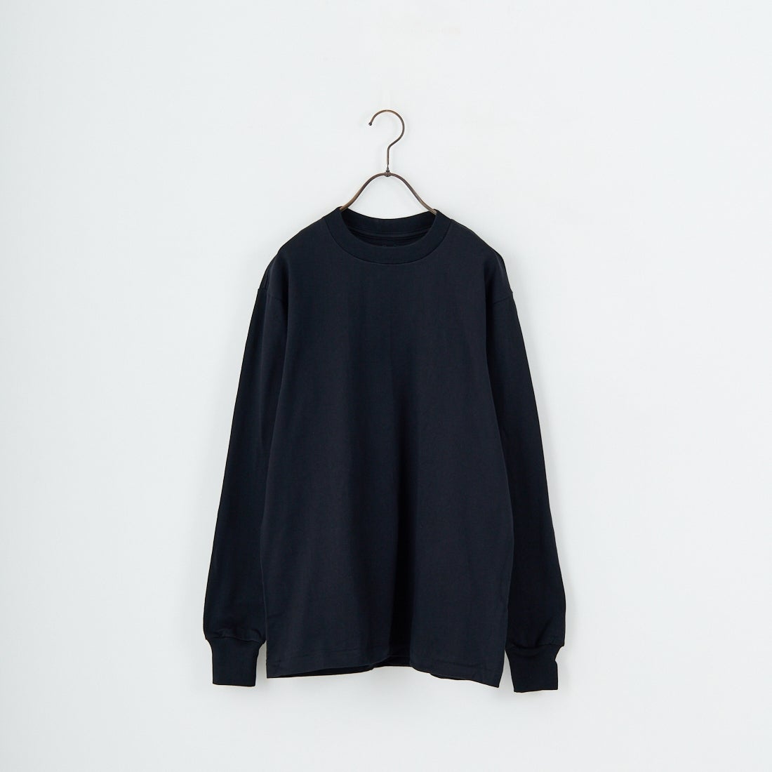 Hanes [ヘインズ] KURO クルーネックロングスリーブTシャツ [HM4-C201] 090 ﾌﾞﾗｯｸ