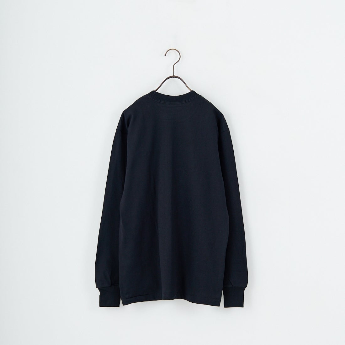 Hanes [ヘインズ] KURO クルーネックロングスリーブTシャツ [HM4-C201] 090 ﾌﾞﾗｯｸ