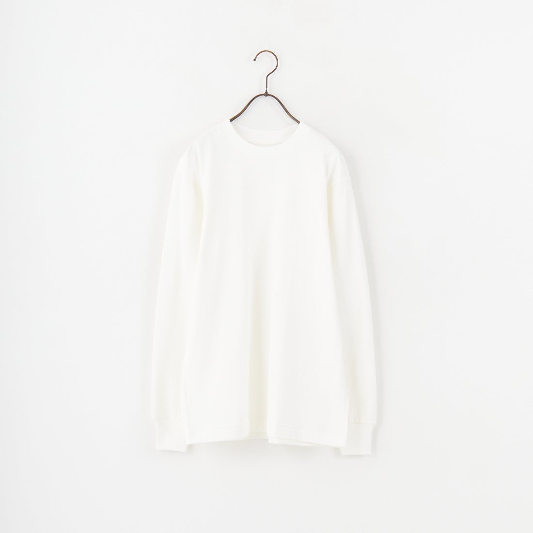 Hanes [ヘインズ] SHIRO クルーネックロングスリーブTシャツ [HM4-A201] 010 ﾎﾜｲﾄ