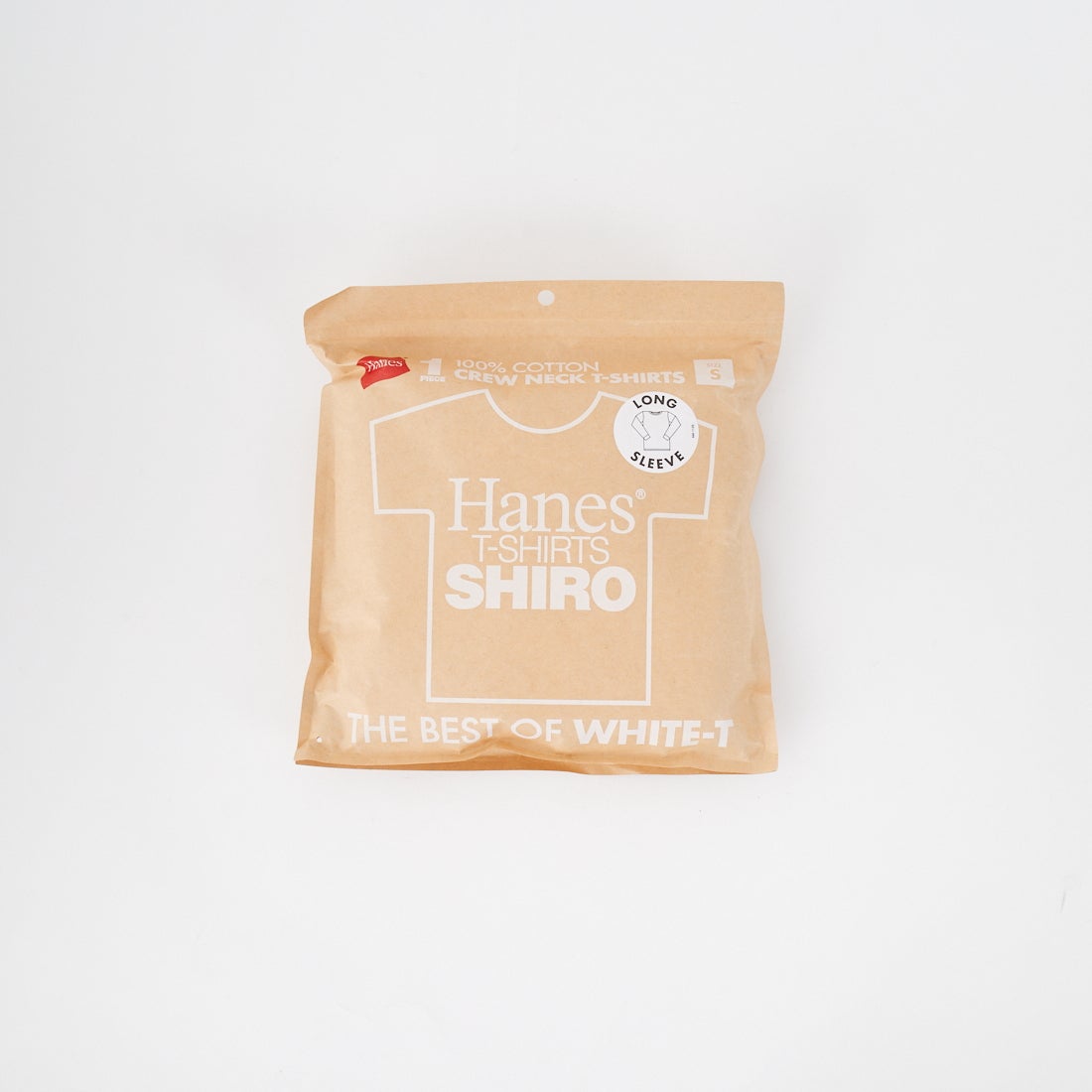 Hanes [ヘインズ] SHIRO クルーネックロングスリーブTシャツ [HM4-A201] 010 ﾎﾜｲﾄ