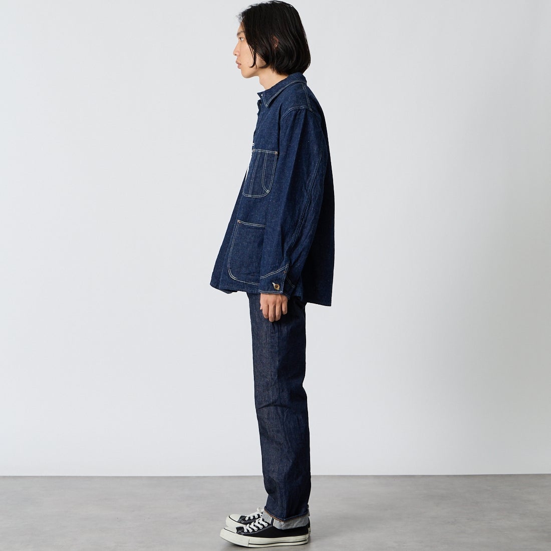 orSlow [オアスロウ] 66モデル スタンダードデニムパンツ [01-1056] 81 ONE WAS &&モデル身長：175cm 着用サイズ：2&&