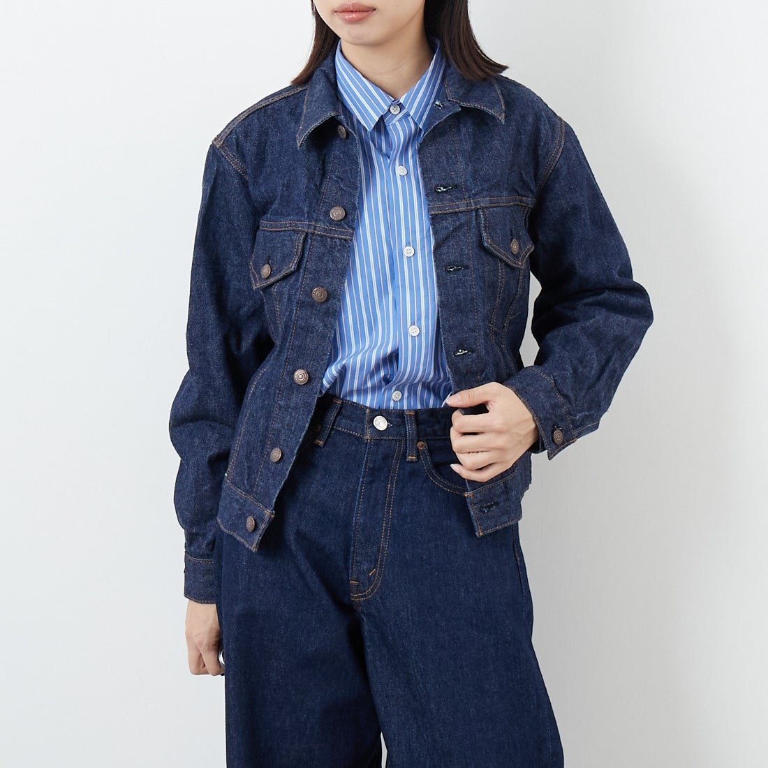 81 ONEWASH&&モデル身長：162cm 着用サイズ：0&&