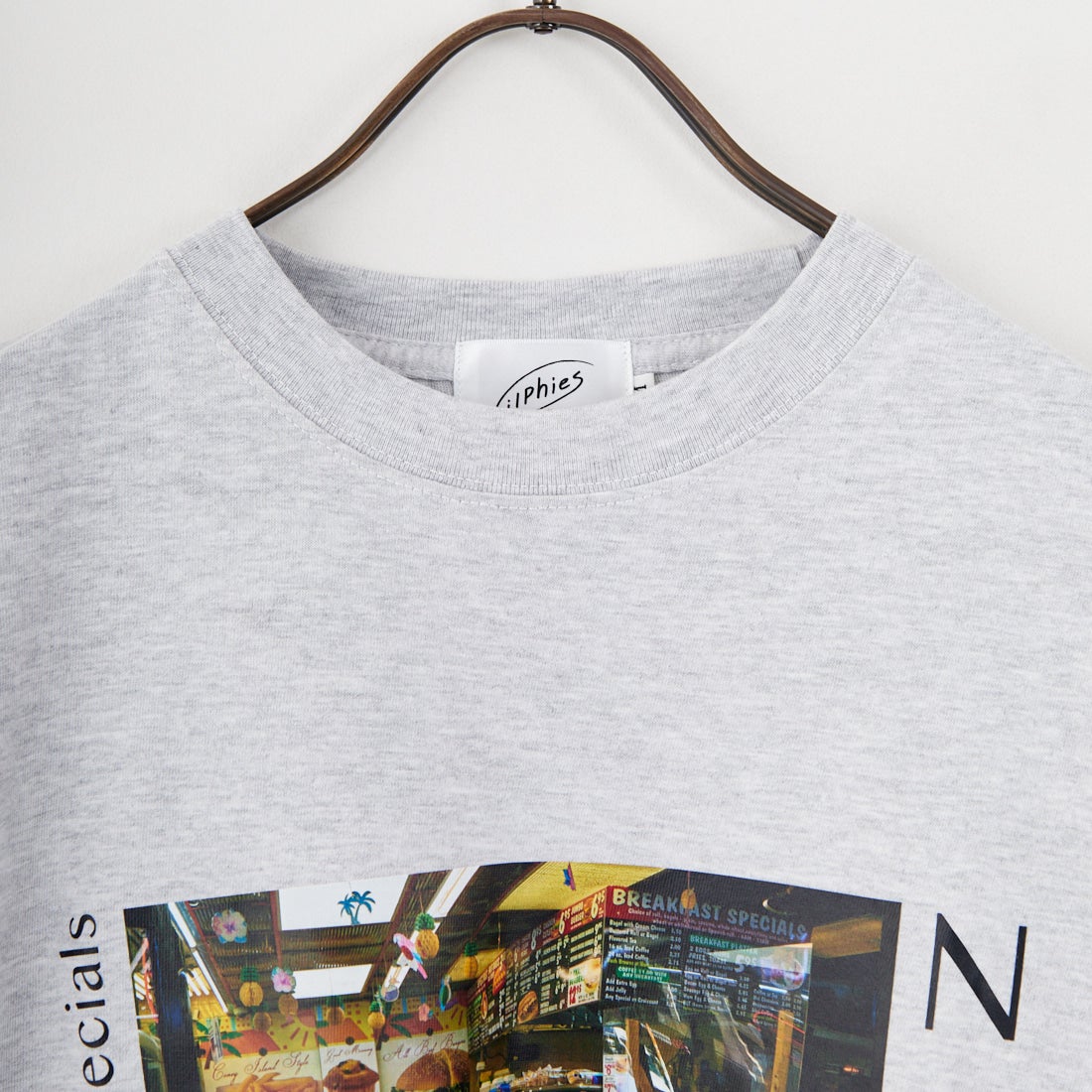 Filphies [フィルフィーズ] ロングスリーブプリントTシャツ [FP252PS00080] 11 ASH