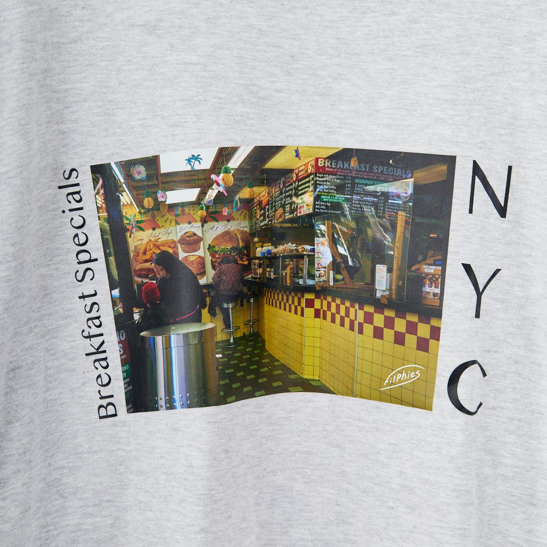 Filphies [フィルフィーズ] ロングスリーブプリントTシャツ [FP252PS00080] 11 ASH