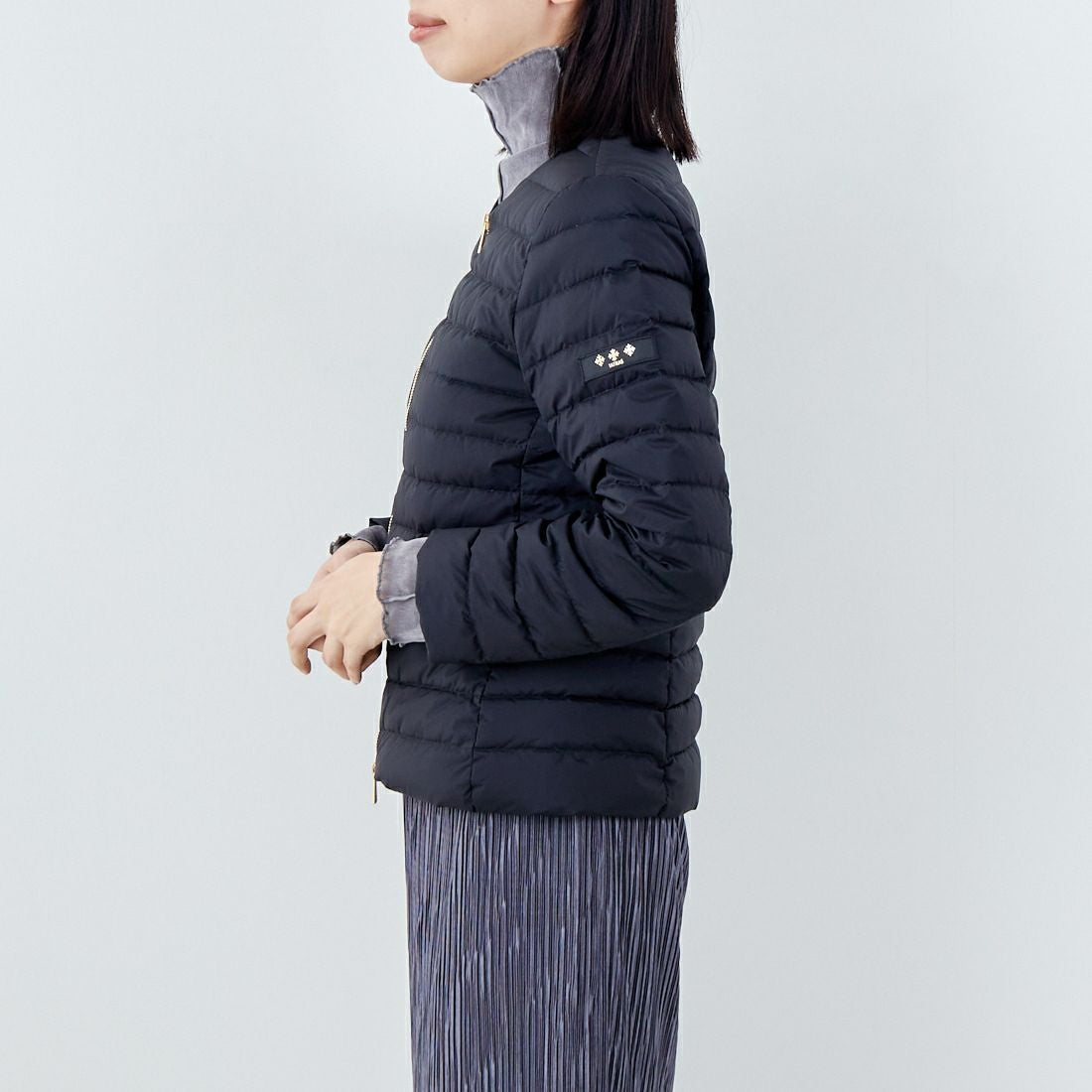 TATRAS [タトラス] NOKO ライトダウンジャケット [LJXA0027013588] BLACK &&モデル身長：162cm 着用サイズ：2&&