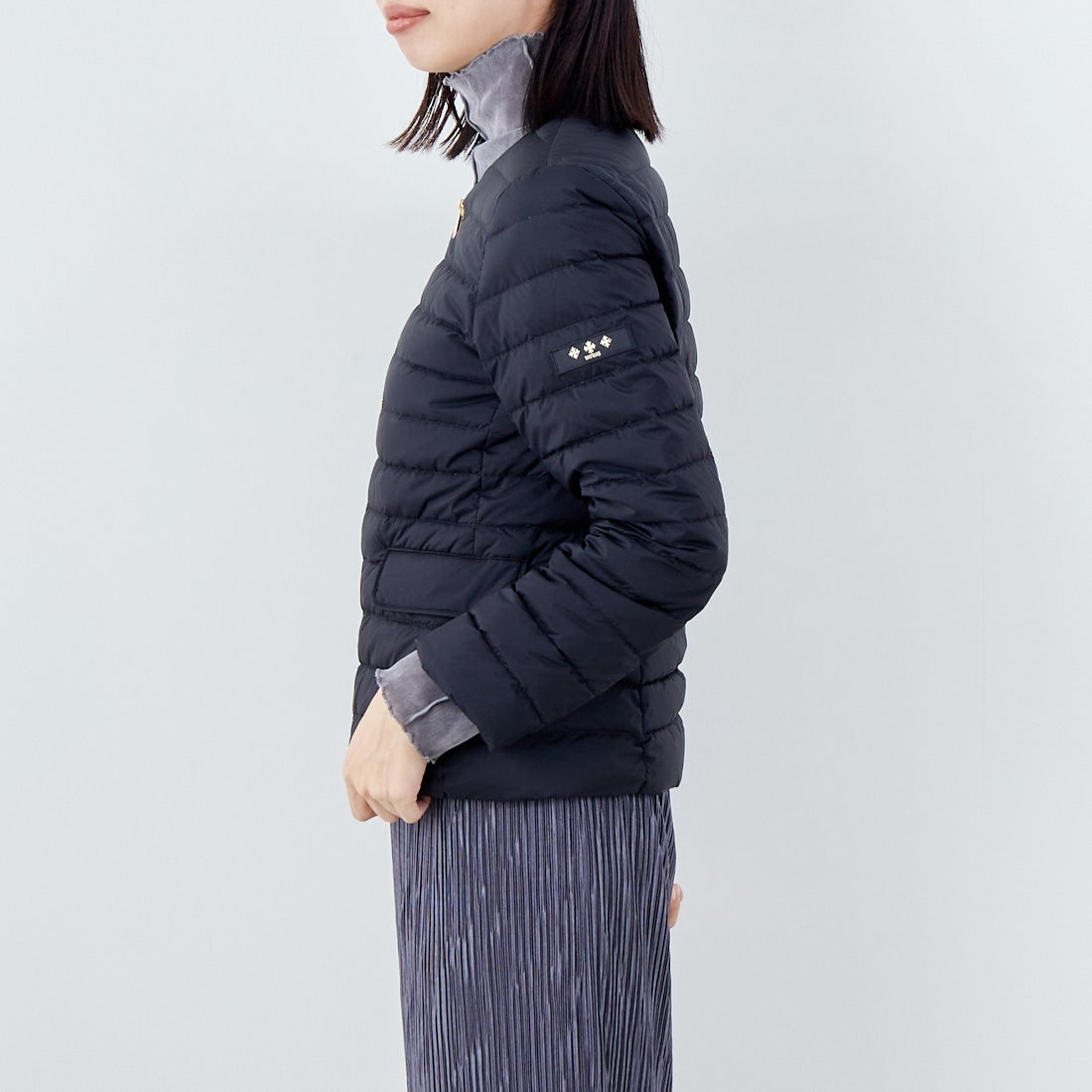 TATRAS [タトラス] NOKO ライトダウンジャケット [LJXA0027013588] BLACK &&モデル身長：162cm 着用サイズ：2&&