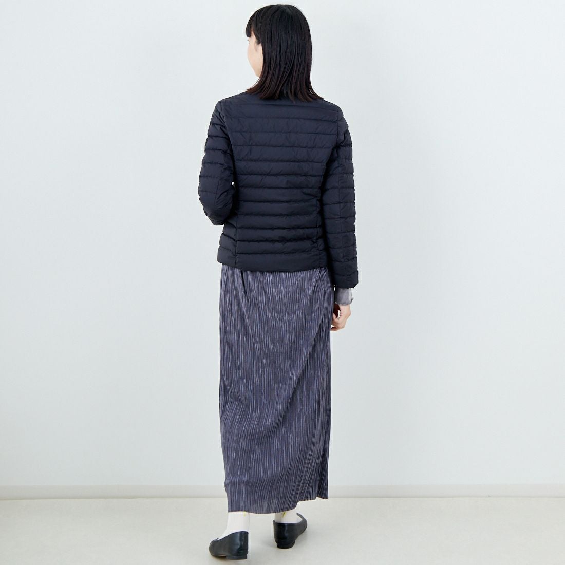 TATRAS [タトラス] NOKO ライトダウンジャケット [LJXA0027013588] BLACK &&モデル身長：162cm 着用サイズ：2&&