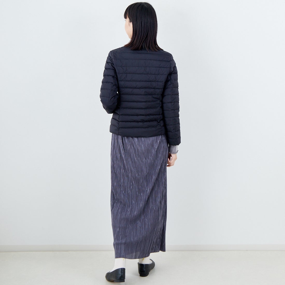 TATRAS [タトラス] NOKO ライトダウンジャケット [LJXA0027013588] BLACK &&モデル身長：162cm 着用サイズ：2&&