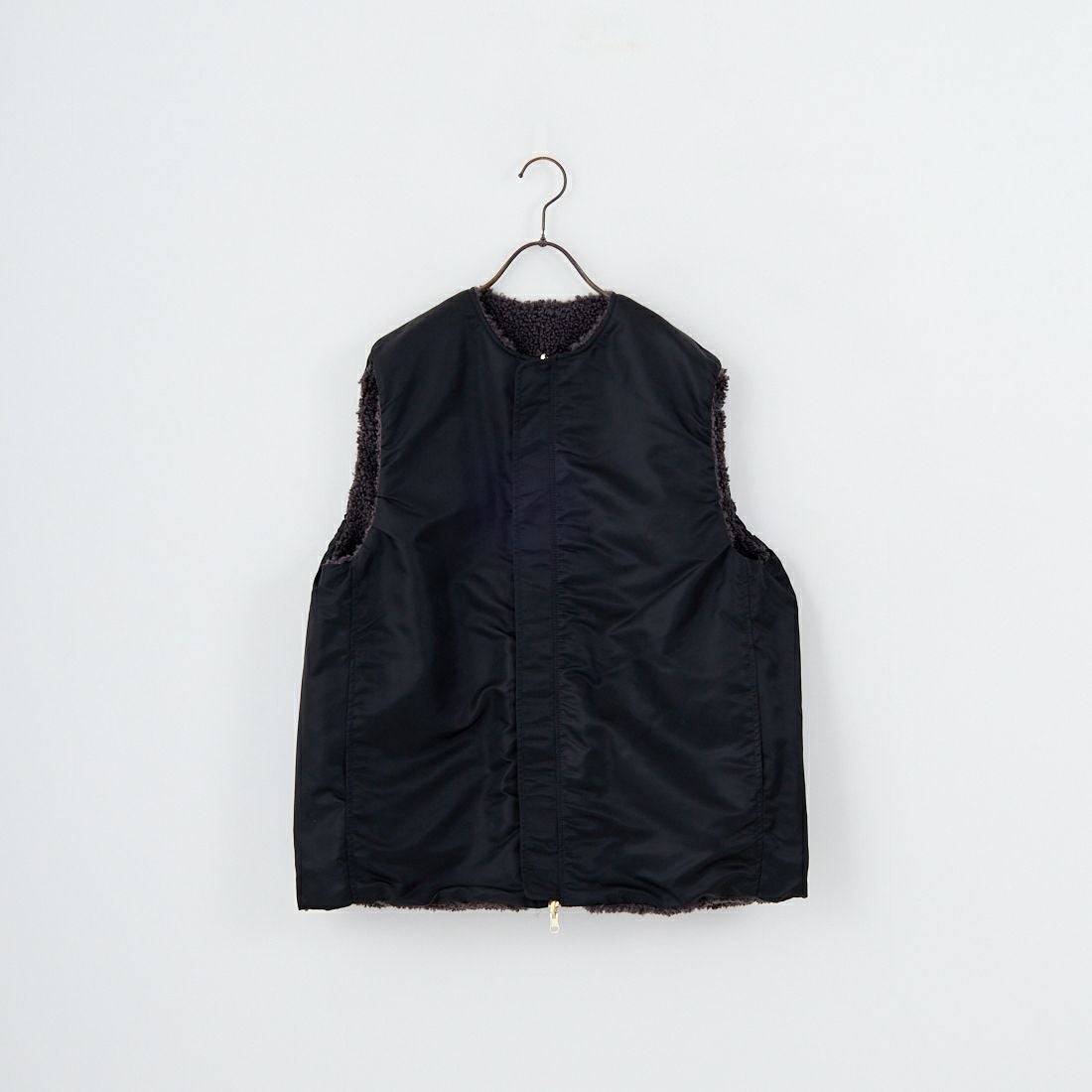 STELLA CIFFON [ステラシフォン] スーパーテディファー リバーシブルベスト [ST3-26102] 82 CHARCOA