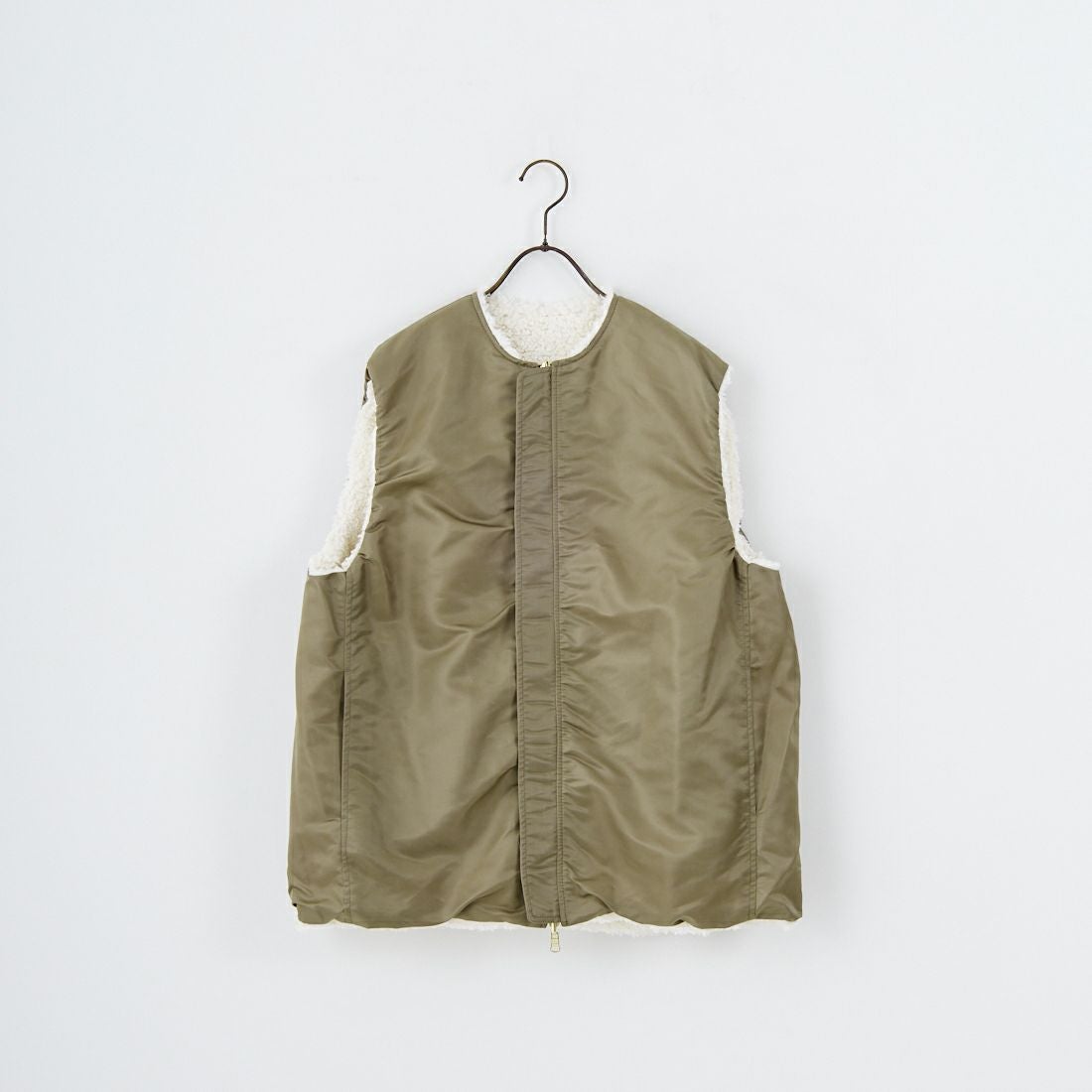 STELLA CIFFON [ステラシフォン] スーパーテディファー リバーシブルベスト [ST3-26102] 02 O.WHITE