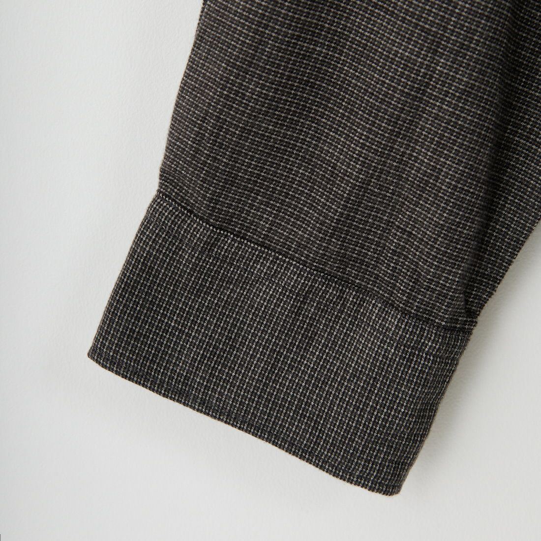 MANUAL ALPHABET [マニュアルアルファベット] ブラッシュドミニチェックシャツ [MA-S-805] BLACK