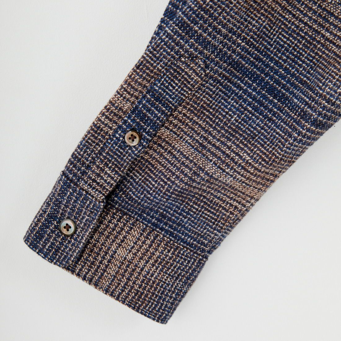 MANUAL ALPHABET [マニュアルアルファベット] チェックフランネルパッチシャツ [MA-S-808] NAVY