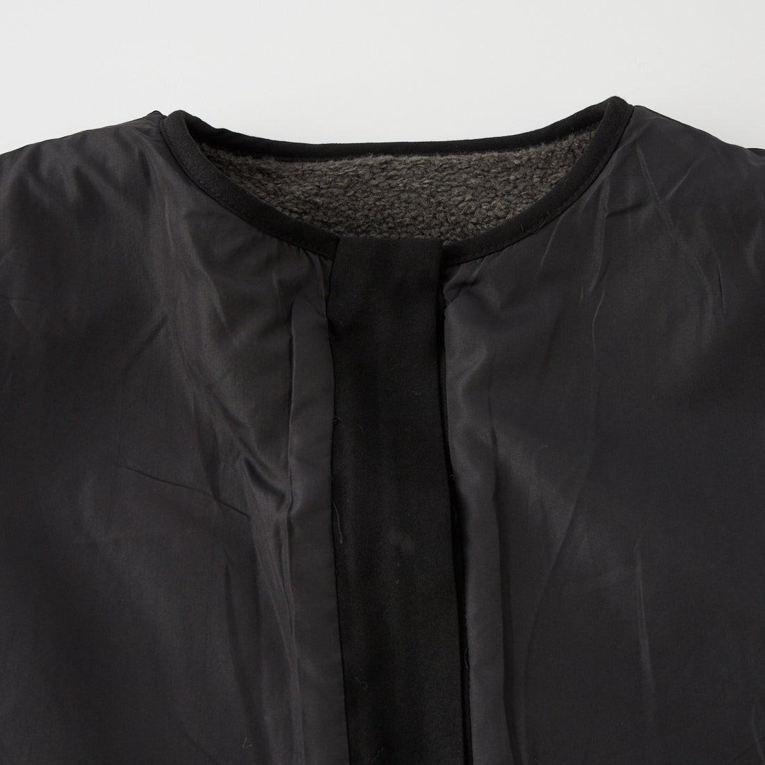 Jeans Factory Clothes [ジーンズファクトリークローズ] サイドファスナー リバーシブルボアベスト [157217] 08 ﾁｬｺｰﾙ