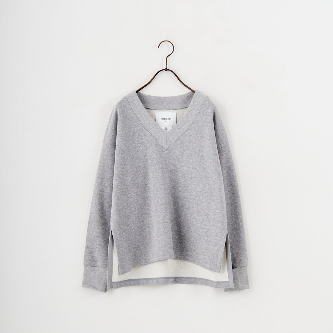 marmors [マルモア] ラメVネックスウェット [0225309121] GRAY