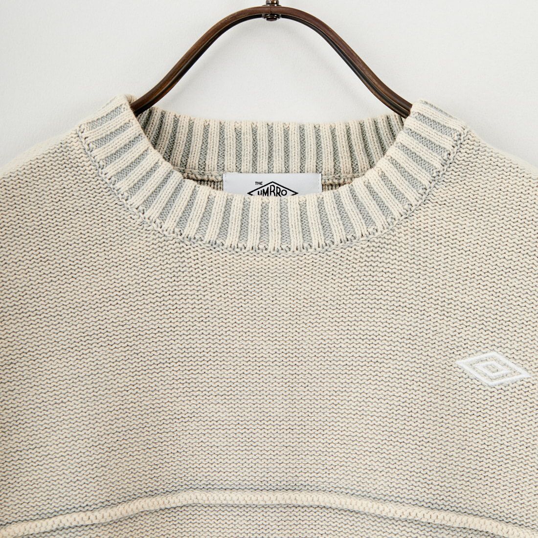 UMBRO HOUSE [アンブロハウス] クルーネックニットプルオーバー [UMHO25AW-KN01] ICE GRAY