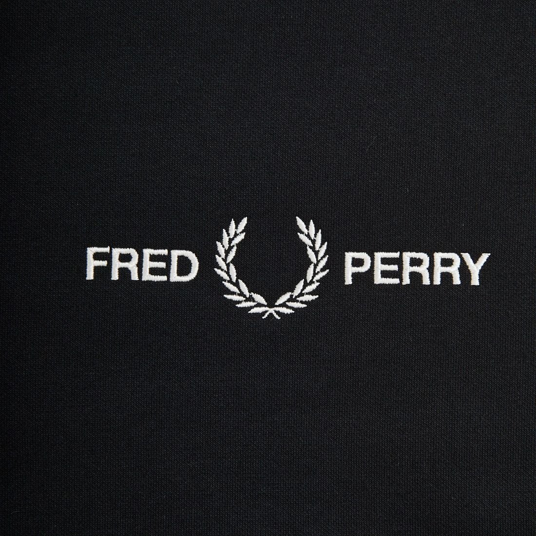 FRED PERRY [フレッドペリー] ローレルリースロゴ刺繍 クルーネックスウェット [M4727] 102 BLACK