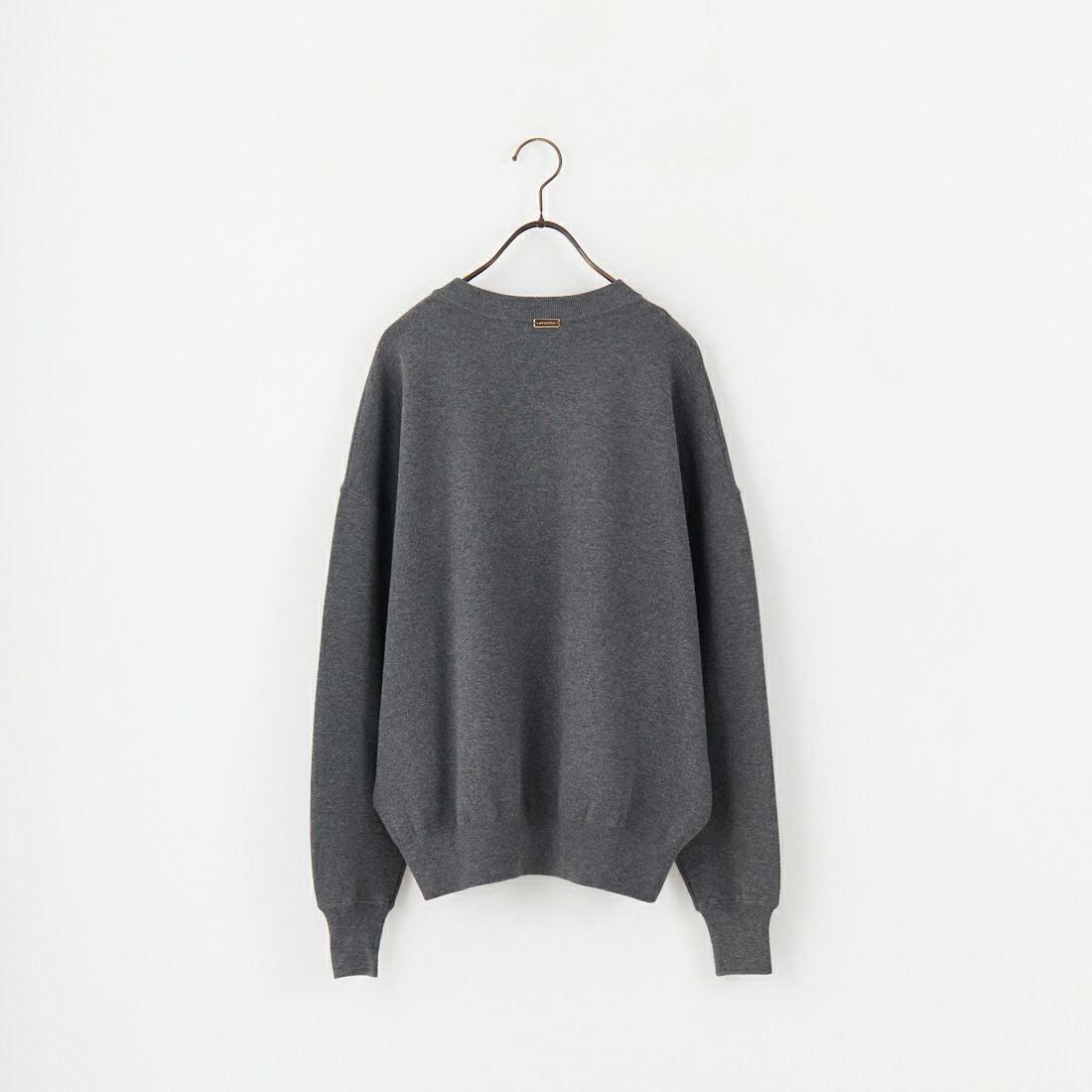 MICA&DEAL [マイカアンドディール] AMERICANA×MICA クルーネック刺繍ニット [0125308272] GRAY