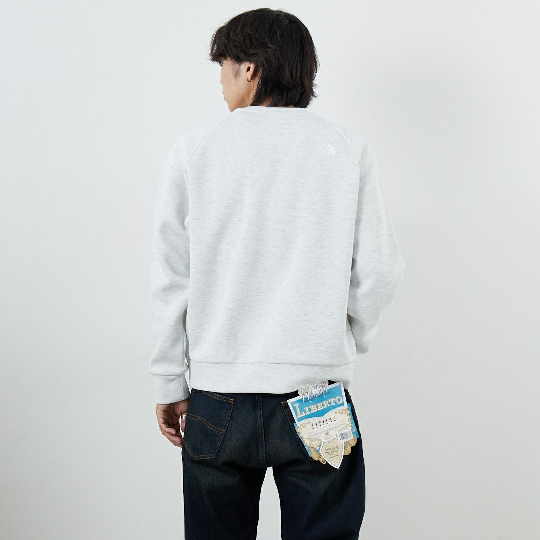 THE NORTH FACE [ザ ノースフェイス] テックエアースウェットクルー [NT62584] WX &&モデル身長：179cm 着用サイズ：M&&