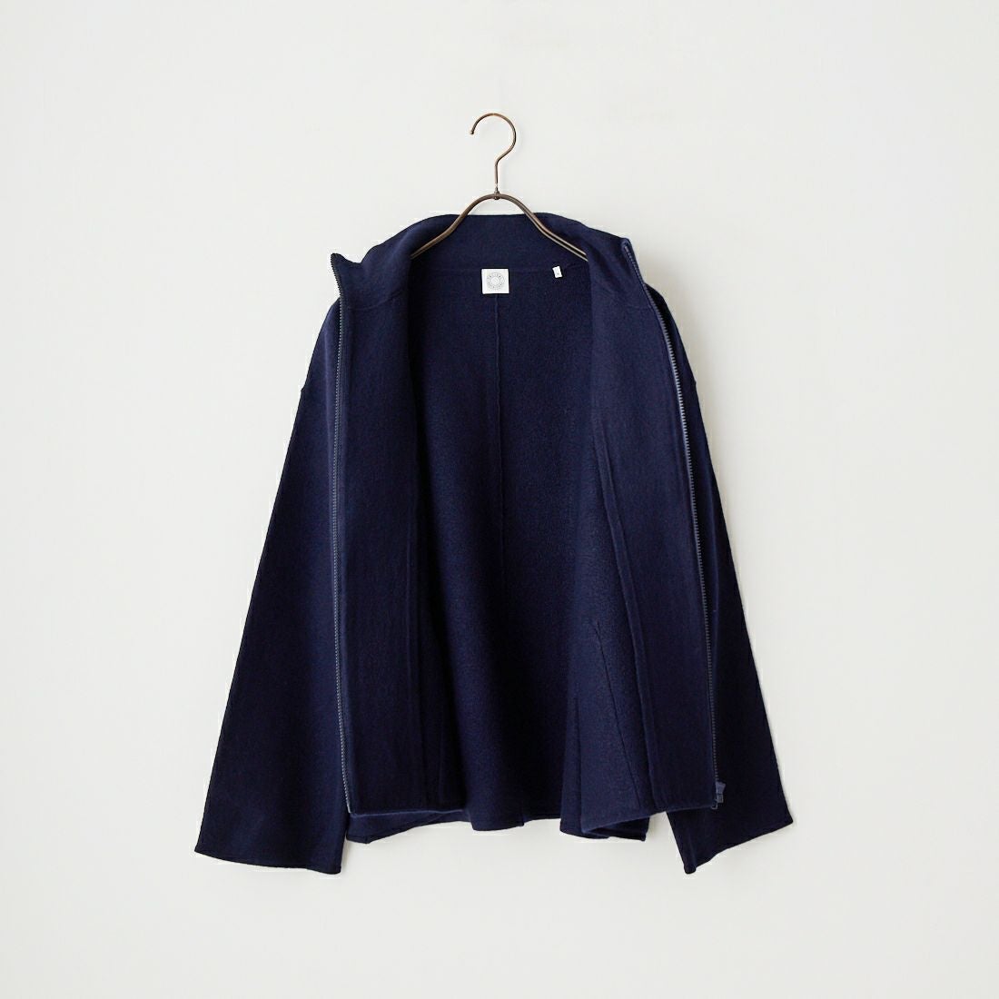 ORCIVAL [オーシバル] ウールジャージー スタンドジップカーディガン [OR-D0130KKW] DK.NAVY