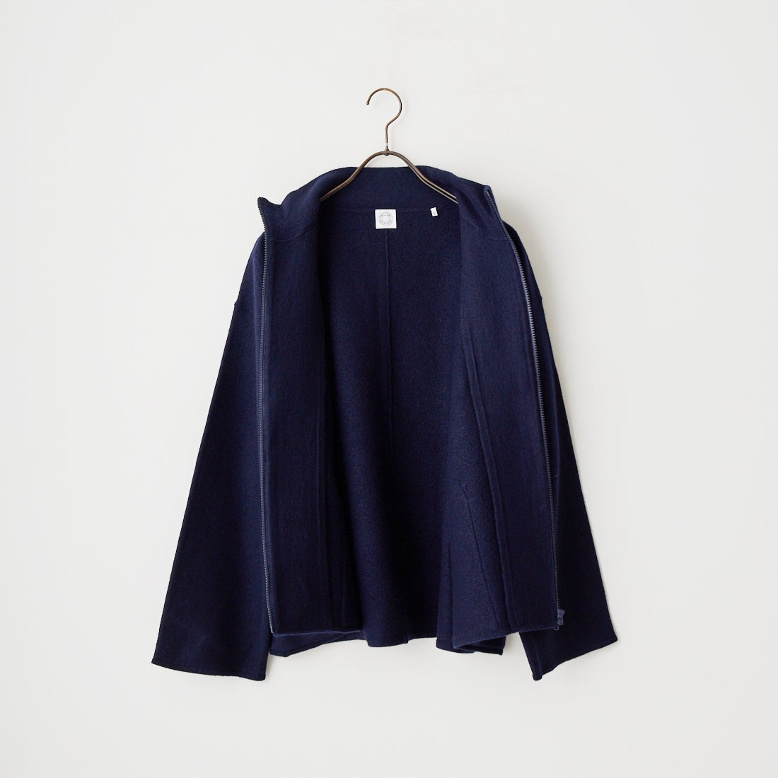 ORCIVAL [オーシバル] ウールジャージー スタンドジップカーディガン [OR-D0130KKW] DK.NAVY
