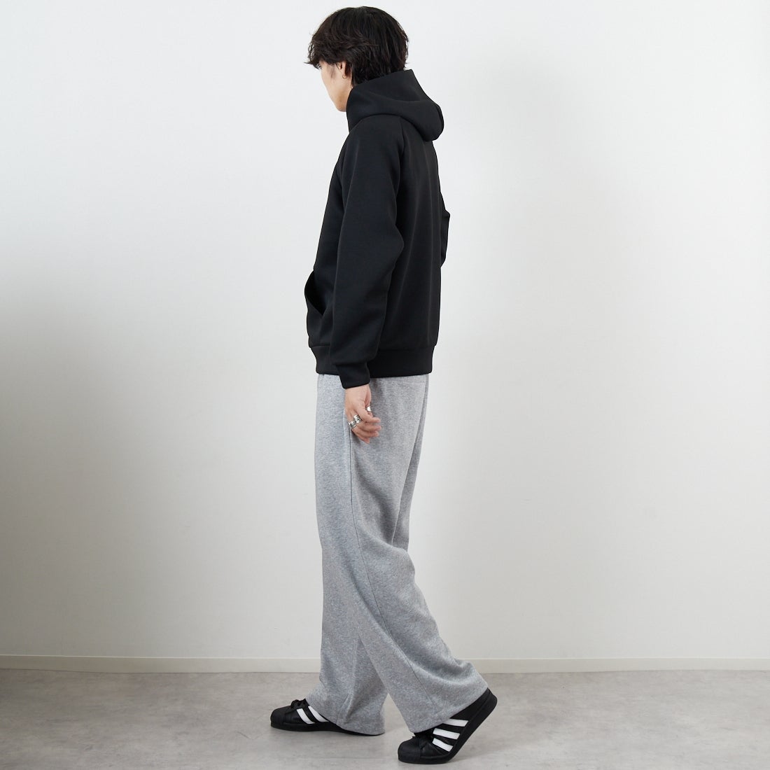 THE NORTH FACE [ザ ノースフェイス] テックエアースウェットフーディ [NT62583] K &&モデル身長：179cm 着用サイズ：M&&