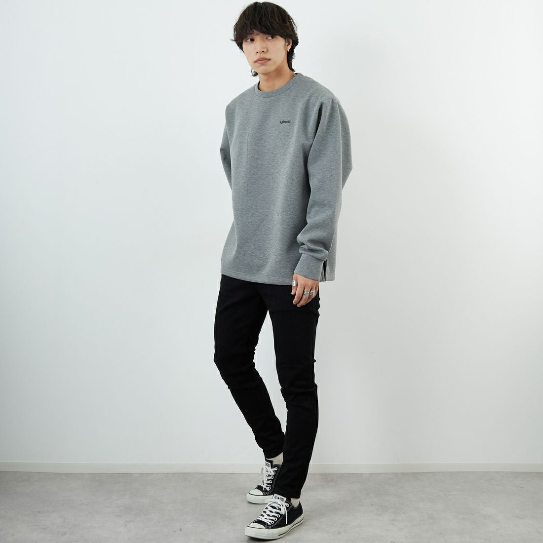 phenix [プラスフェニックス] 別注 ダンボールニット サイドジップ