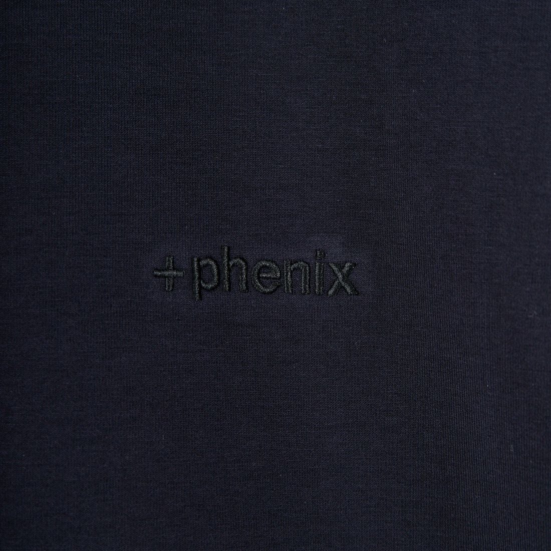 +phenix [プラスフェニックス] 別注 ダンボールニット サイドジップクルーネックスウェット [POO-25082IN-JF] NAVY