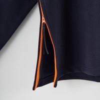 +phenix [プラスフェニックス] 別注 ダンボールニット サイドジップクルーネックスウェット [POO-25082IN-JF] NAVY