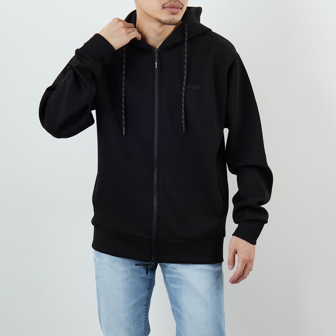 phenix [プラスフェニックス] 別注 ダンボールニット ジップアップ