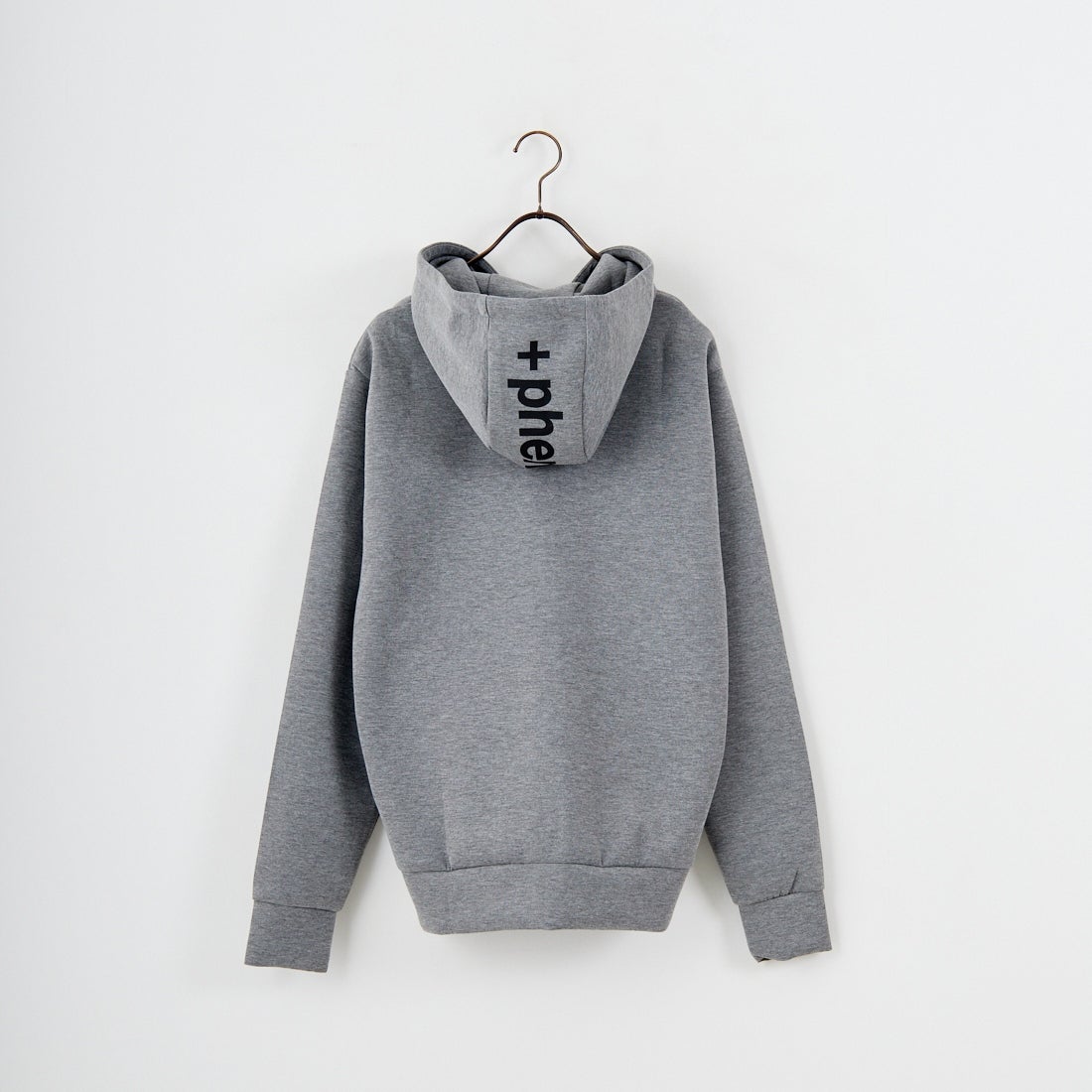 +phenix [プラスフェニックス] 別注 ダンボールニット ジップアップパーカー [POO-25081IN-JF] GRAY