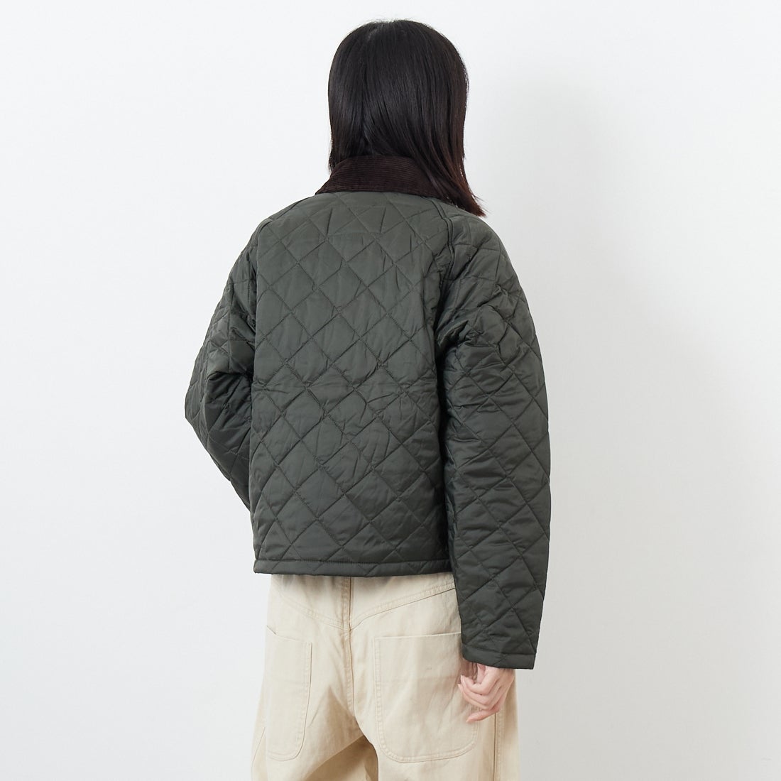 Barbour [バブアー] SPEY/スペイ キルティングジャケット [MQU1802] OL71 &&モデル身長：162cm 着用サイズ：34&&