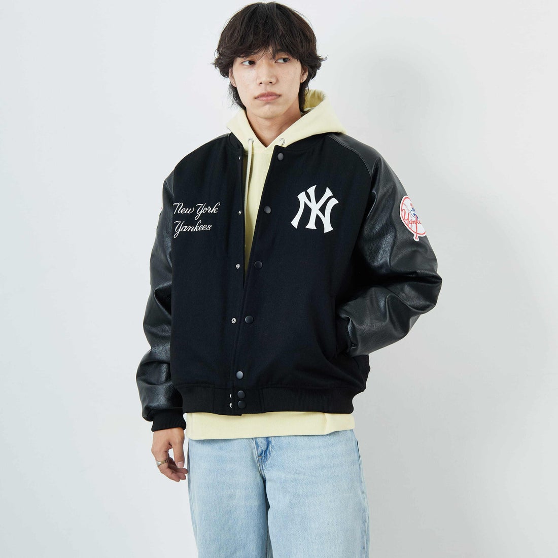 BLACK NY&&モデル身長：179cm 着用サイズ：L&&
