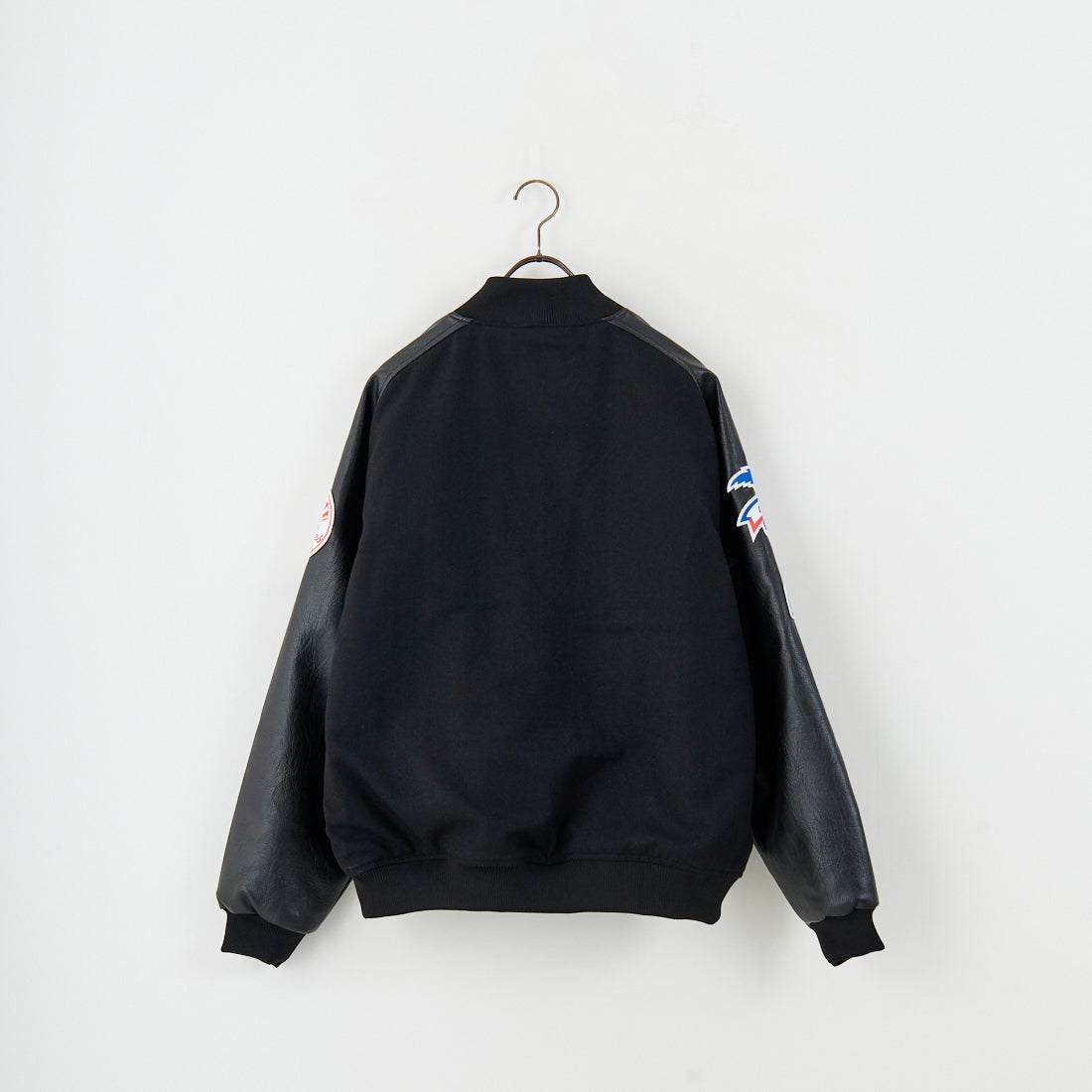 Fanatics [ファナティクス] 別注 MLBロゴワッペン メルトンスタジャン [ML2325FW0007-JF] BLACK NY