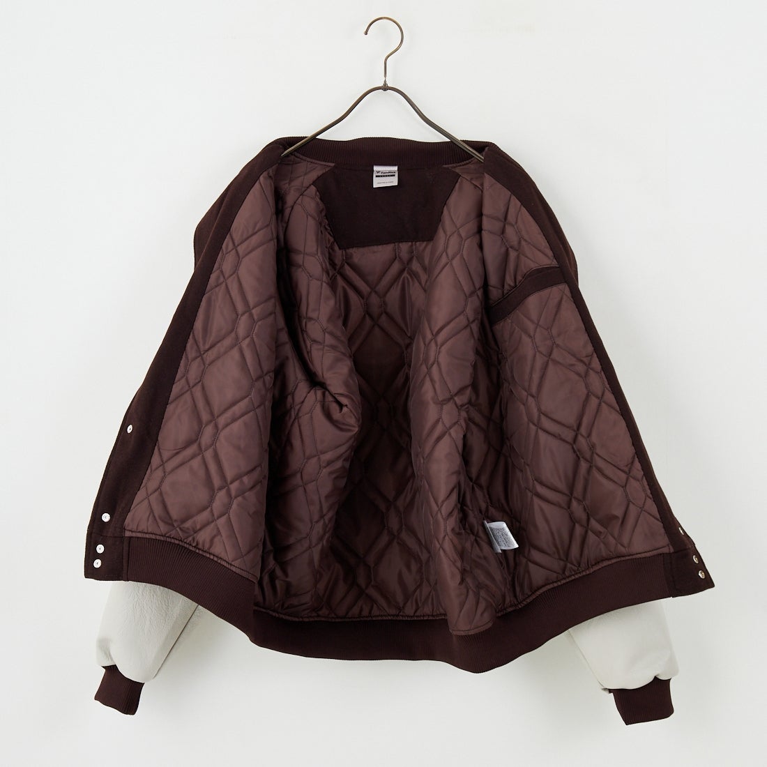 Fanatics [ファナティクス] 別注 MLBロゴワッペン メルトンスタジャン [ML2325FW0007-JF] BROWN SD