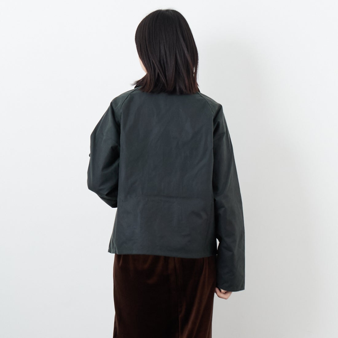 Barbour [バブアー] スペイ ワックスショートジャケット [MWX1212] SG51 &&モデル身長：162cm 着用サイズ：S&&