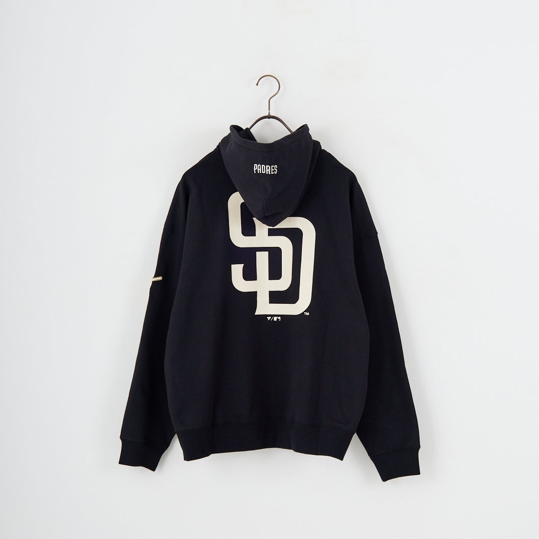 Fanatics [ファナティクス] 別注 MLBロゴ バックプリント スウェットパーカー [ML0625FW0006-JF] BLACK SD