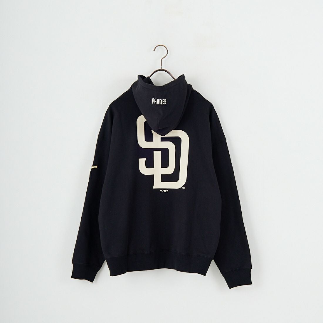 Fanatics [ファナティクス] 別注 MLBロゴ バックプリント スウェットパーカー [ML0625FW0006-JF] BLACK SD