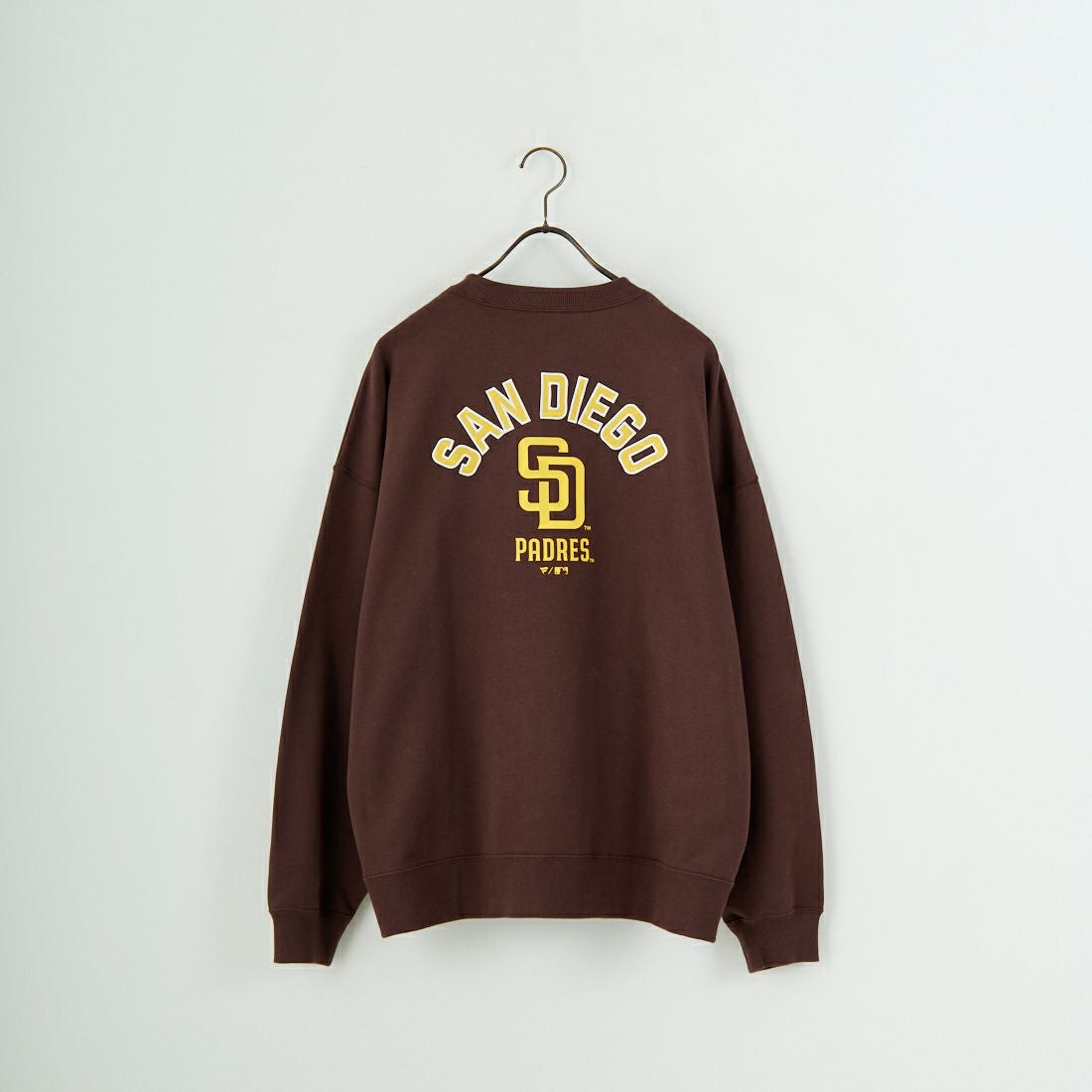 Fanatics [ファナティクス] 別注 MLBロゴ バックプリントスウェット [ML0525FW0004-JF] BROWN SD