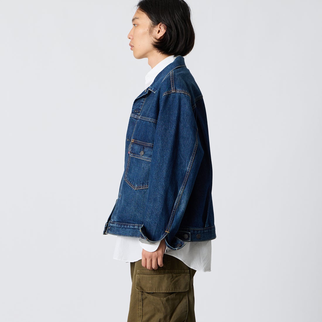 LEVI'S [リーバイス] TYPE2 トラッカージャケット [A7632-00] 20 &&モデル身長：175cm 着用サイズ：L&&