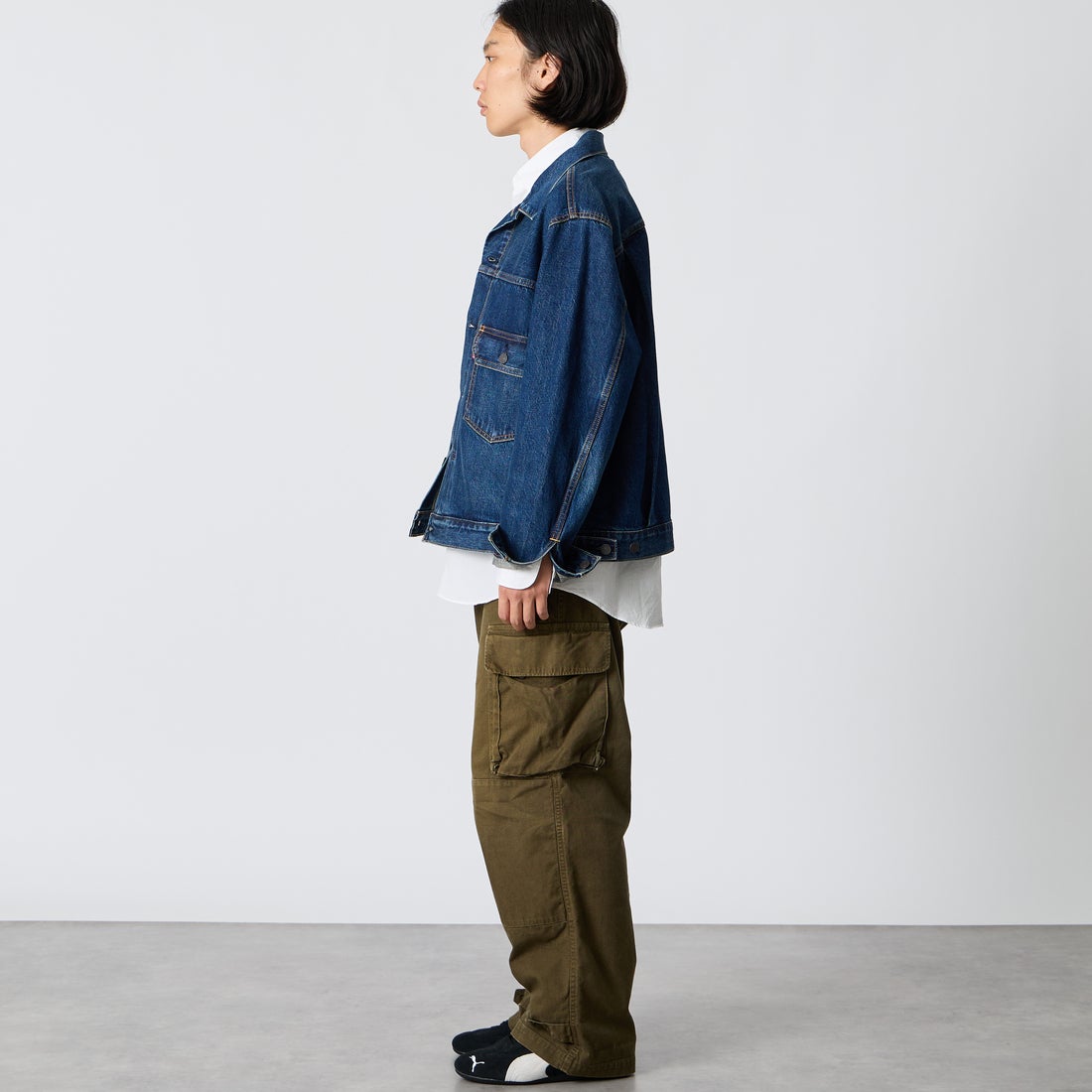 LEVI'S [リーバイス] TYPE2 トラッカージャケット [A7632-00] 20 &&モデル身長：175cm 着用サイズ：L&&