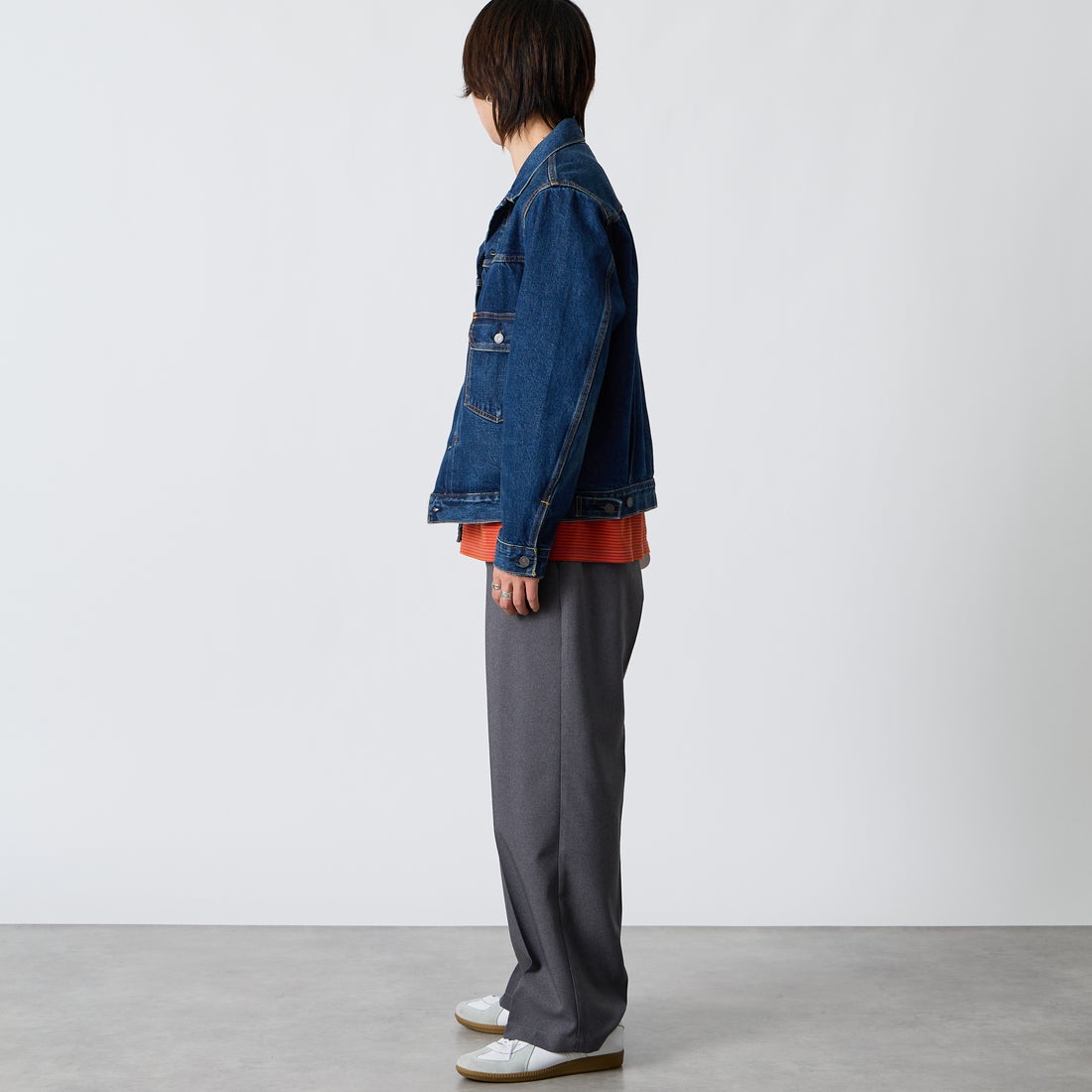 LEVI'S [リーバイス] TYPE2 トラッカージャケット [A7632-00] 20 &&モデル身長：177cm 着用サイズ：M&&