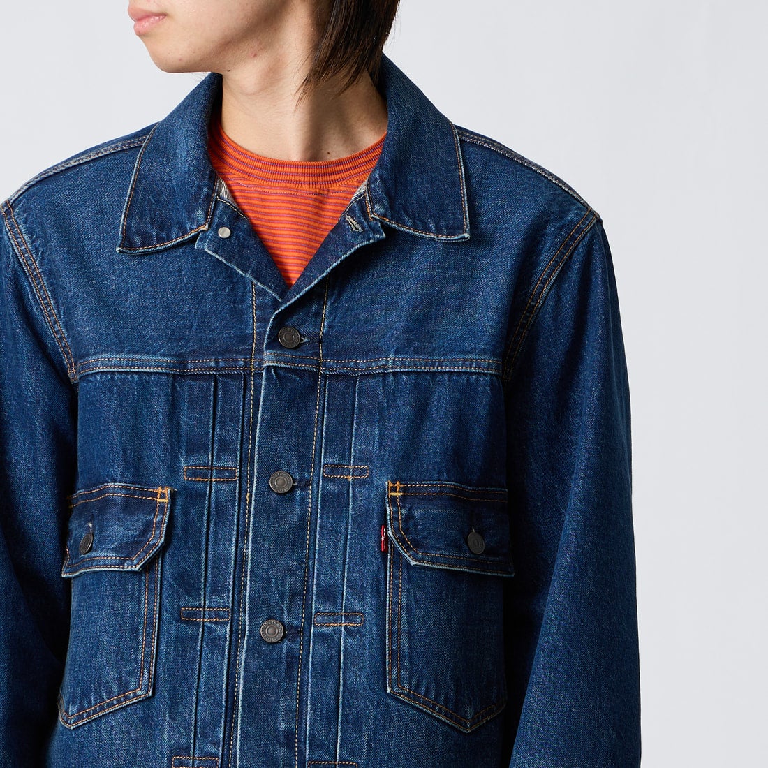 LEVI'S [リーバイス] TYPE2 トラッカージャケット [A7632-00] 20 &&モデル身長：177cm 着用サイズ：M&&