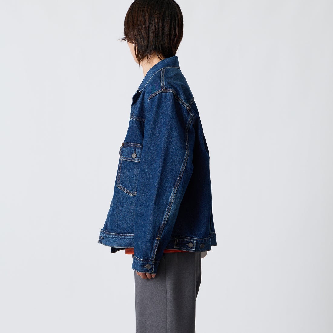 LEVI'S [リーバイス] TYPE2 トラッカージャケット [A7632-00] 20 &&モデル身長：177cm 着用サイズ：XL&&