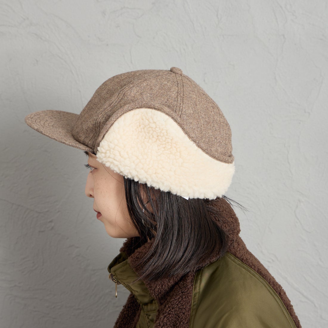DANTON [ダントン] ボア 6パネルキャップ [DT-H0118EKE] BROWN