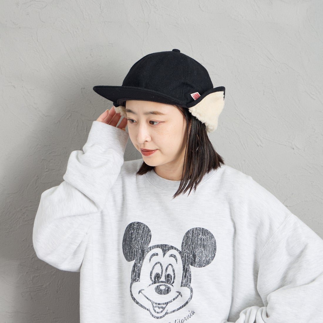 DANTON [ダントン] ボア 6パネルキャップ [DT-H0118EKE] BLACK
