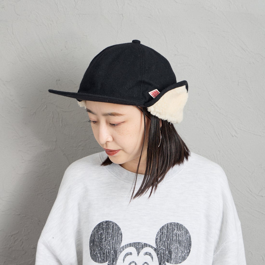 DANTON [ダントン] ボア 6パネルキャップ [DT-H0118EKE] BLACK
