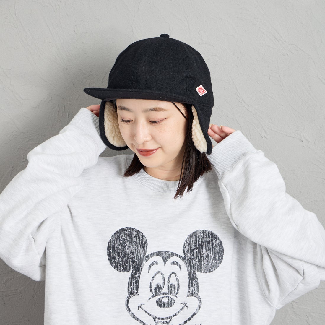 DANTON [ダントン] ボア 6パネルキャップ [DT-H0118EKE] BLACK