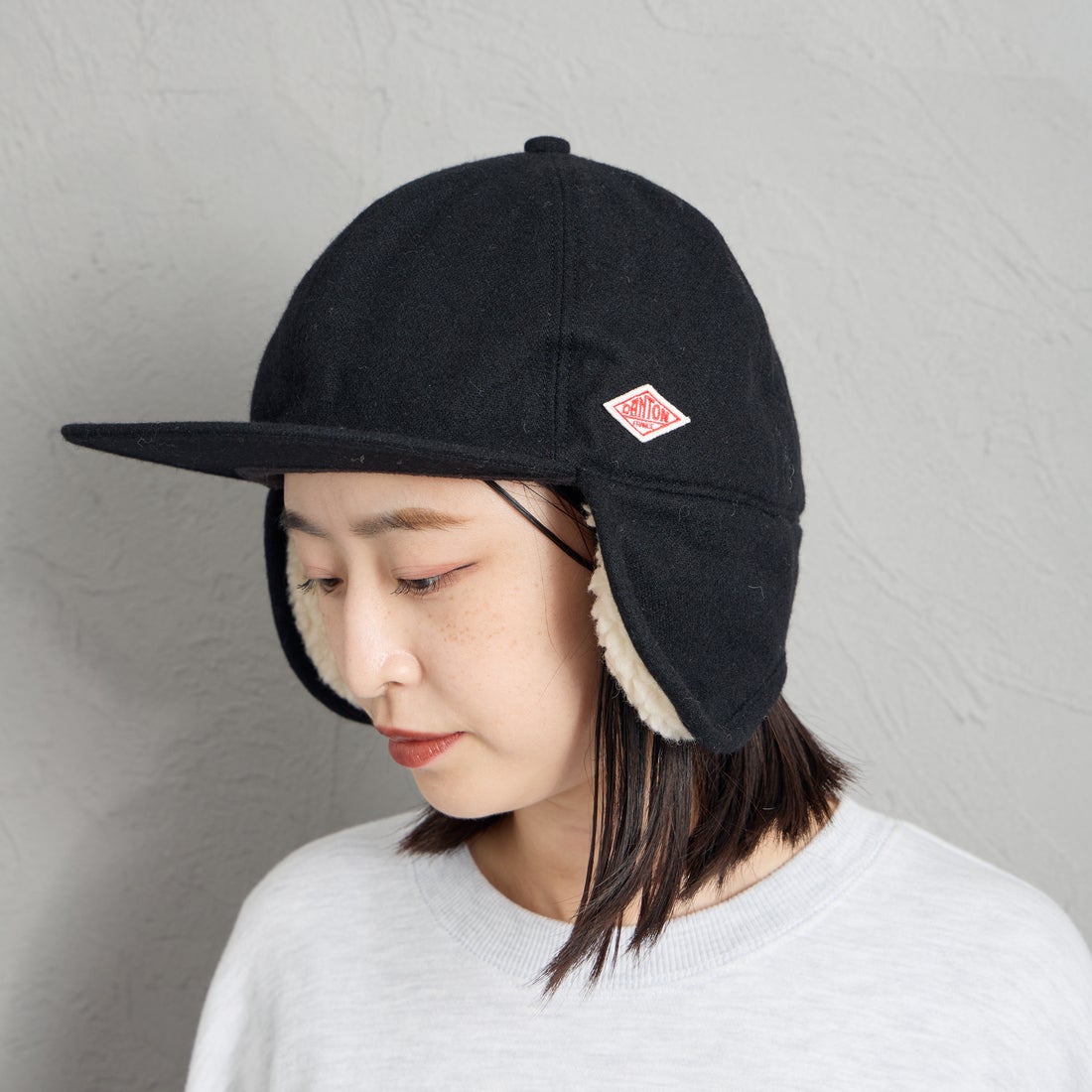 DANTON [ダントン] ボア 6パネルキャップ [DT-H0118EKE] BLACK
